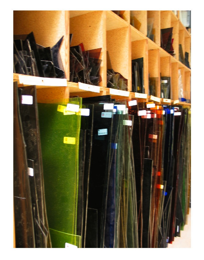 Stock de verre soufflé bouche